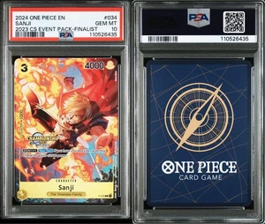 One Piece Card Game Sanji 2023 CS Finalist Event Pack PSA10 Englisch - Bild 1 von 8