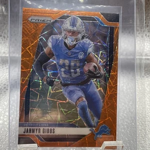 2024 Panini Prizm Orange Lazer Jahmyr Gibbs #93 B7 Free Ship - Bild 1 von 2