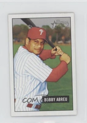 2005 Bowman Heritage Mini Bobby Abreu #52 - Image 1 of 2