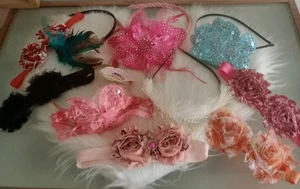Lote de 10 Accesorios para el Cabello Niñas Diademas Lazos Elásticos Flores Coloridas Nuevas - Imagen 1 de 6