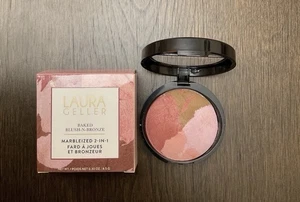 LAURA GELLER Baked Blush-n-Bronze | Marbleized 2-in-1 ROSE BRONZE $ 35 retail. - Picture 1 of 4