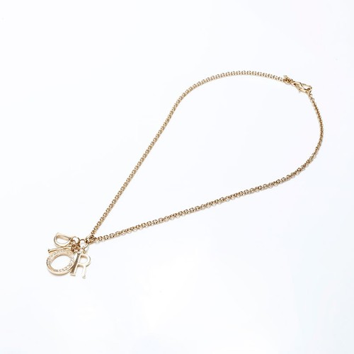 Collana Christian Dior Vintage Charm Strass Oro WS9860