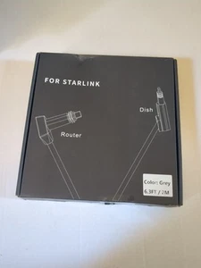 Starlink Satellite Gen 2 Extension Replacement Router Cable Kit 6.3 Ft 2M NIB - Picture 1 of 1