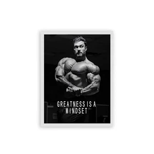 Chris Bumstead Greatness is a Mindset Poster Gym Motivation Print Decor Noframe - Picture 1 of 6