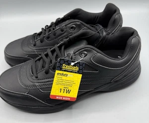 Zapatos negros antideslizantes TredSafe Dustin - 11W ancho para hombre - Imagen 1 de 7