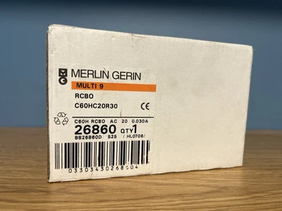 Merlin Gerin 20amp Rcbo multi 9 C20 C60HC20R30 26860 30mA New!!! - Image 1 of 4