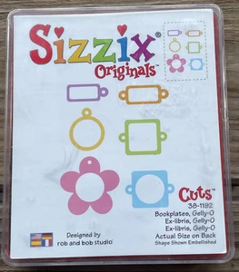 Sizzix Originals Cuts 38-1192 Bookplates Gelly-O die cuts scrapbooking crafts - Picture 1 of 4