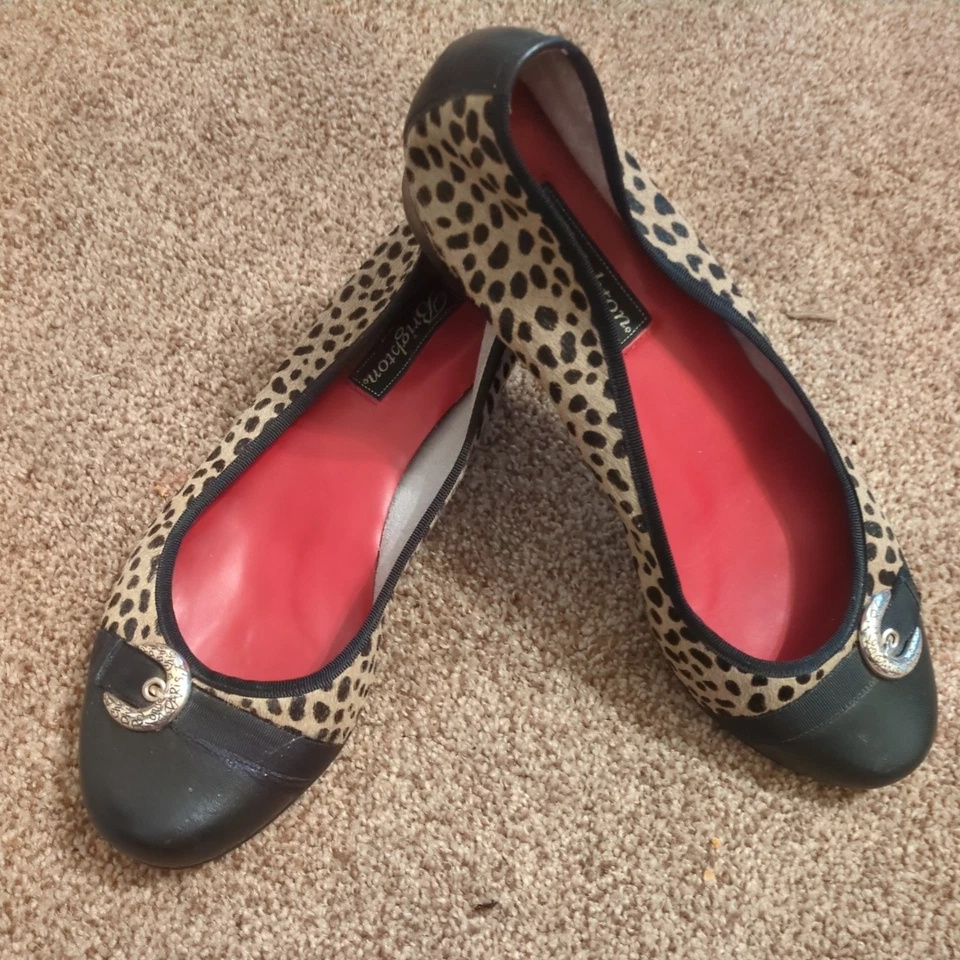 Planos de ballet de pelo de pony con estampado de leopardo para bebé Brighton talla 10M Foto 1 de 4