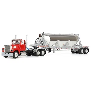 1/64 Heil Red Ford LTL 9000 Day Cab with Heil Pneumatic Tank Trailer DCP 60-2103 - Picture 1 of 6