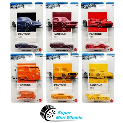 Hot Wheels 1:64 Silver Series 2025 Pantone A - 6 Cars Set - Image 1 of 2