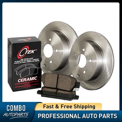 Front Disc Brake Pad Set Disc Brake Rotor fits 1984-1986 Mercedes-Benz 190E - Image 1 of 4