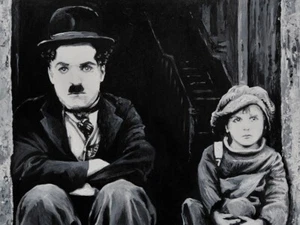 Charlie Chaplin - TT Art-Iconic Movie Scenes with 6"x8" mounted prints- A4 - Picture 1 of 5