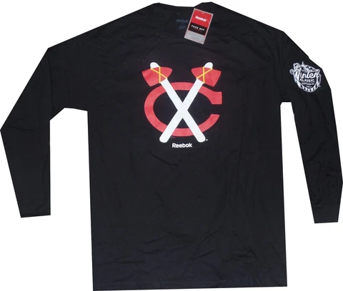 Chicago Blackhawks Reebok 2015 Winter Classic Long Sleeve Shirt Clearance tags Cover