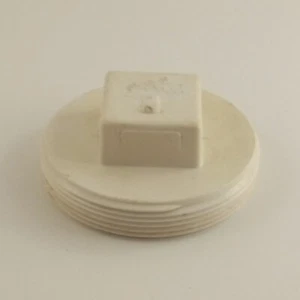 NIBCO 4" PVC Cleanout Plug 4-Inch MPT, Works with 4" Iron or PVC Cleanout NOS - Picture 1 of 3
