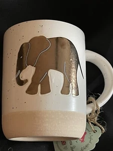 NWT Harvest Green Sudio Elephant Stoneware 16oz Mug - Picture 1 of 4