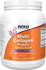 Now Foods Multi Collagen Protein Powder Types I, II & II 16oz Powder - EXP 06/26 - Picture 1 of 7