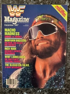 WWF Magazine December 1987 - Macho Man Randy Savage - Excellent Condition - Picture 1 of 3