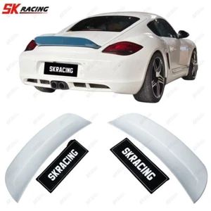 Forged /Carbon Fiber Rear Trunk Spoiler Wing Fits Porsche 987 Cayman S 2006-2012 - Picture 1 of 36