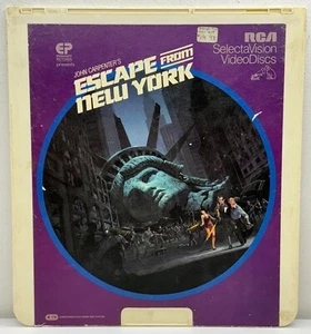 1981 John Carpenter’s Escape From New York CED RCA SelectaVision Kurt Russell - Picture 1 of 3