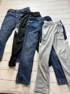 Multiples Brand Multicolor Bootcut, Straight Jeans, Track Pants 4 Pcs Outfit Set - Picture 1 of 6