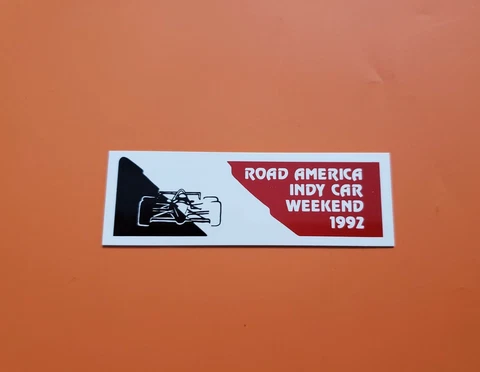 Road America Dash Plaque 1992 CART PPG Indy Car Road Races, Elkhart Lake Wis Cover