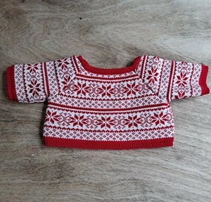 Scentsy Buddy Clothing Holiday Christmas Sweater Shirt Clothes Red White - Picture 1 of 3