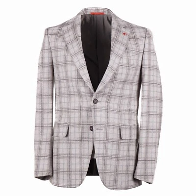 Isaia Napoli Trim-Fit Soft Flannel Wool-Cashmere Sport Coat 40R (Eu 50) NWT Foto 1 de 4