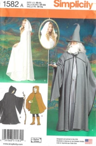 Neu Simplicity Muster 1582 Kostüm Halloween Zauberer Cape Prinzessin Gewand XS bis XL - Bild 1 von 2