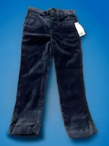 H&M Kids Toddler Boys Corduroy Adjustable Blue Pants Size 4-5Y New With Tag - Picture 1 of 13
