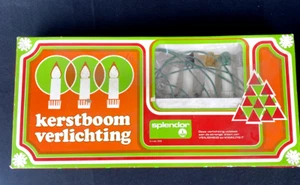 Retro Vintage Christmas Tree Coloured Candle Lights Original Working - Picture 1 of 4