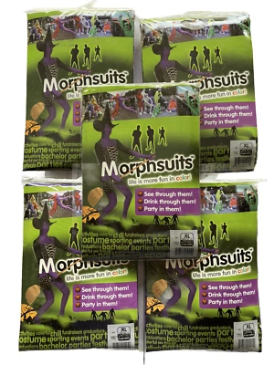 Morphsuits Bruja Púrpura Halloween Disfraz Rollo Juego Lote De 5 Uni-sexo Talla XL Foto 1 de 3