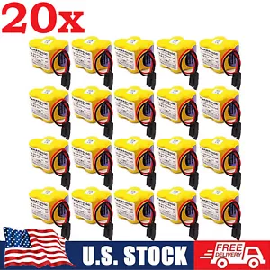 Batería 20X BR-2/3AGCT4A BR2/3AG BR2/3AGCT4A para FANUC A98L-0031-0025 con enchufe EE. UU. - Imagen 1 de 9