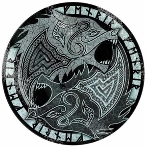 Fenrir the Wolf Glass Chopping Board, Wolves, Viking, Nordic, Valhalla, Ragnorak - Picture 1 of 3
