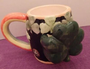 Taza portabolsa de té Ranger regalo día de San Patricio trébol arco iris retirado nuevo de Lote Antiguo - Imagen 1 de 4