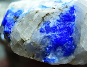94 Gram Rare Fluorescent Hauyne Hauyn With Pyrite Mica and Calcite On Matrix - Picture 1 of 5