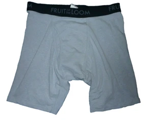 Men's size L Gray FOTL Long Leg Boxer Brief Breathable - Picture 1 of 1