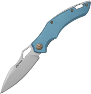 New Fox Edge Blue Sparrow Linerlock FE030 - Picture 1 of 2