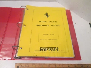 Ferrari 275 GTS Spyder, GTB Berlinetta Assembly Data and Overhaul Instructions - Bild 1 von 11