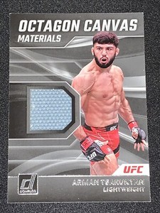 2023 Panini UFC Donruss Arman Tsarukyan Octagon Canvas Memorabilia Patch Relic