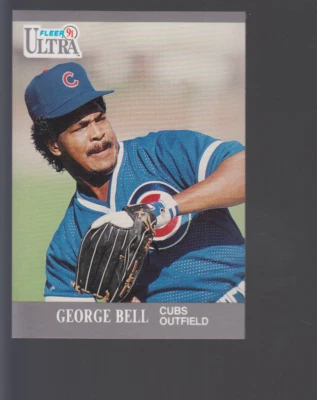 George Bell  Chicago Cubs 1991 Ultra #55  - Image 1 of 2