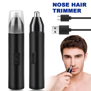 USB Rechargeable Nose & Ear Hair Trimmer-Precision Electric Hair Removal Clipper - Picture 1 of 12