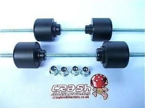 BUELL XB12R S UPTO 2006 FRONT REAR AXLE CRASH PROTECTION PUCKS KNOBS SLIDERS S1S - Picture 1 of 1