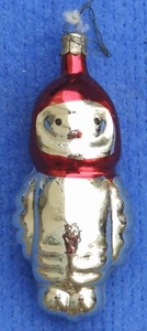 USSR Cosmonaut Christmas Ornament Soviet Space Propaganda Vintage GLASS BULB - Picture 1 of 2