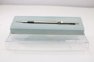 Vintage (c1970) Paper Mate Brushed Steel Japanese Ballpoint Pen, CT - Picture 1 of 7