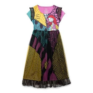 Nightmare Before Christmas Sally Girl's Halloween Costume Gown, Nightgown - Picture 1 of 7