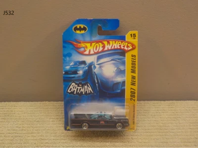 2007 Hot Wheels New Models BATMAN Batmobile Blue DC Comics - Image 1 of 4