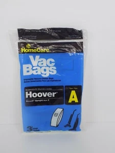 NEW 3 PACK HOME CARE 3317 VACUUM BAGS FOR HOOVER A & BISSELL UPRIGHT 2 FREE SHIP - Picture 1 of 3