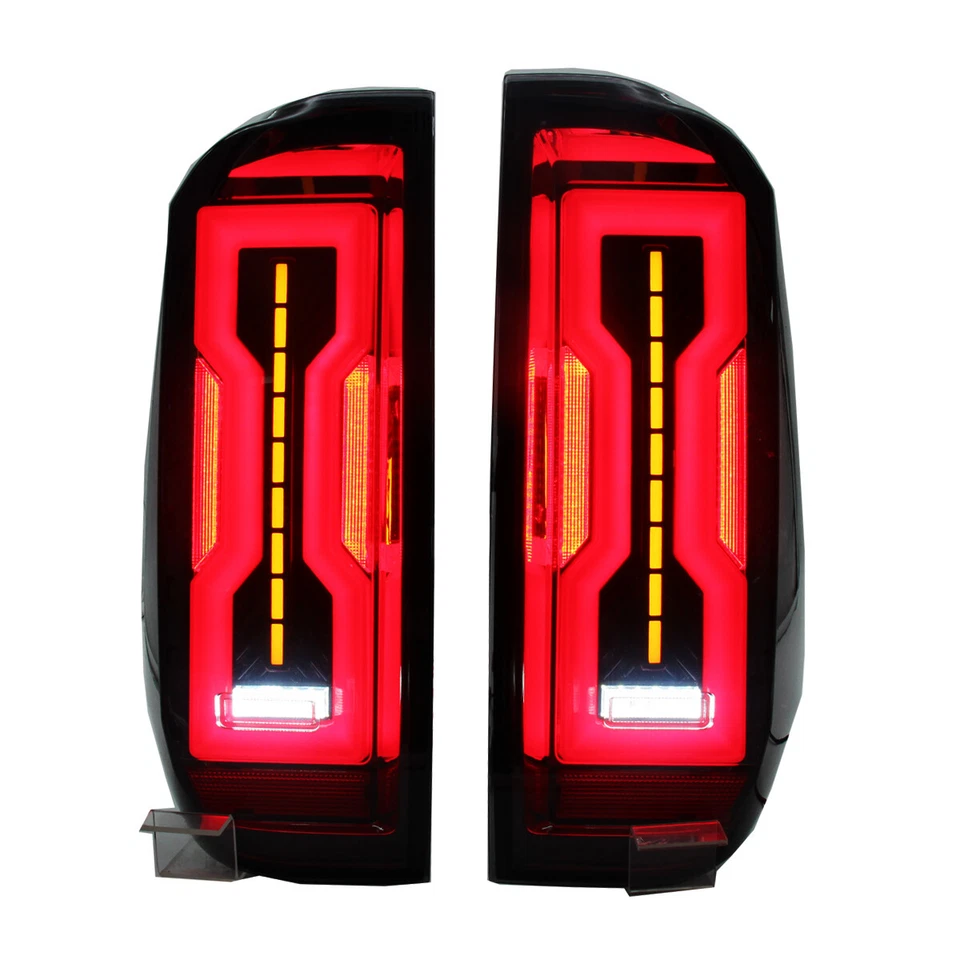 Черные дымчатые светодиодные задние фонари стоп-сигналы для Toyota Tundra 2014-2021 годов выпуска - Изображение 1 из 4