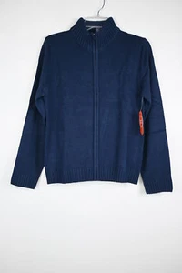 Boys Wonder Nation School Uniform Zip-Up Sweater  Blue XL(14-16) - Picture 1 of 4