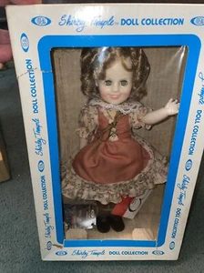 Shirley Temple Doll  1983 NIB ideal collection 12" sleepy eyes stands - Picture 1 of 7